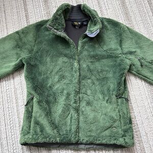 Mountain Hardware High Loft Polartec Thick Fuzzy Fleece Jacket Green Size Medium
